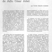 La producción ensayística de Julio César Jobet