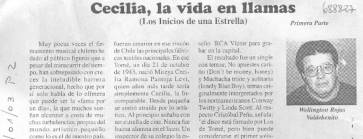 Cecilia, la vida en llamas (Los inicios de la estrella)