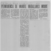 Permanencia de Manuel Magallanes Moure