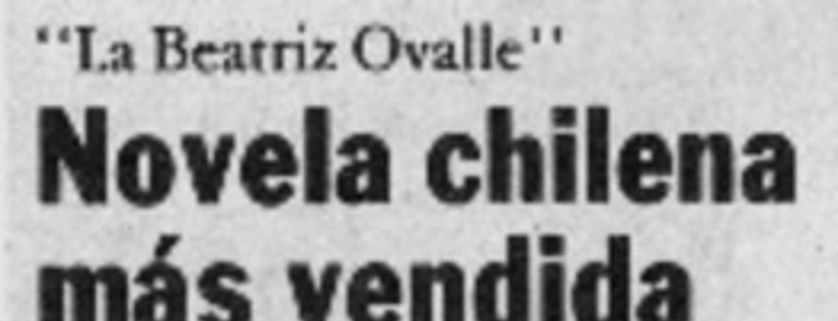 Novela chilena más vendida.