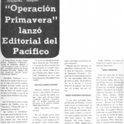 Operación primavera".