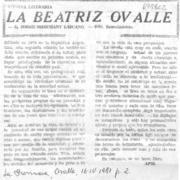 La Beatriz Ovalle