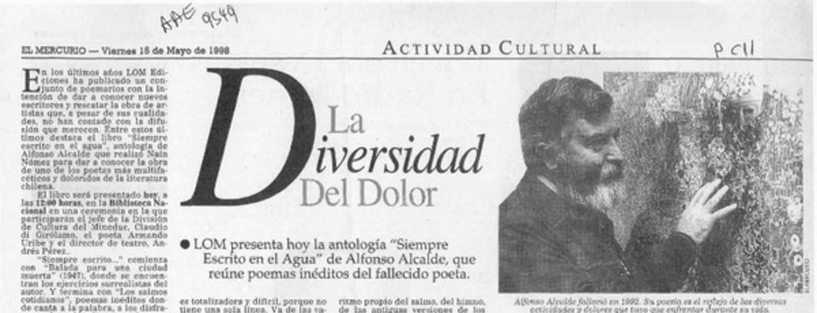 La diversidad del dolor  [artículo] José Miguel Izquierdo.