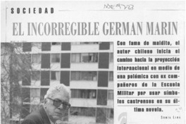 El incorregible Germán Marín  [artículo] Sonia Lira.