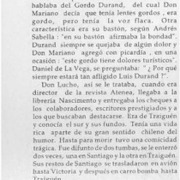 El pícaro escritor Luis Durand  [artículo] Roberto Fueyo Laneri.