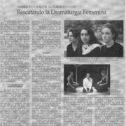 Rescatando la dramaturgia femenina