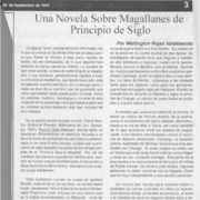 Una novela sobre Magallanes de principio de siglo  [artículo] Wellington Rojas Valdebenito.