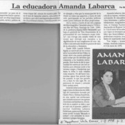 La educadora Amanda Labarca  [artículo] Marino Muñoz Lagos.