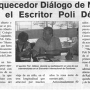 Enriquecedor diálogo de niños con el escritor Poli Délano