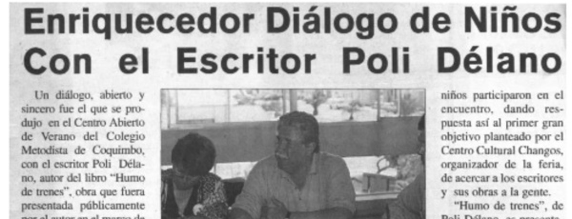Enriquecedor diálogo de niños con el escritor Poli Délano