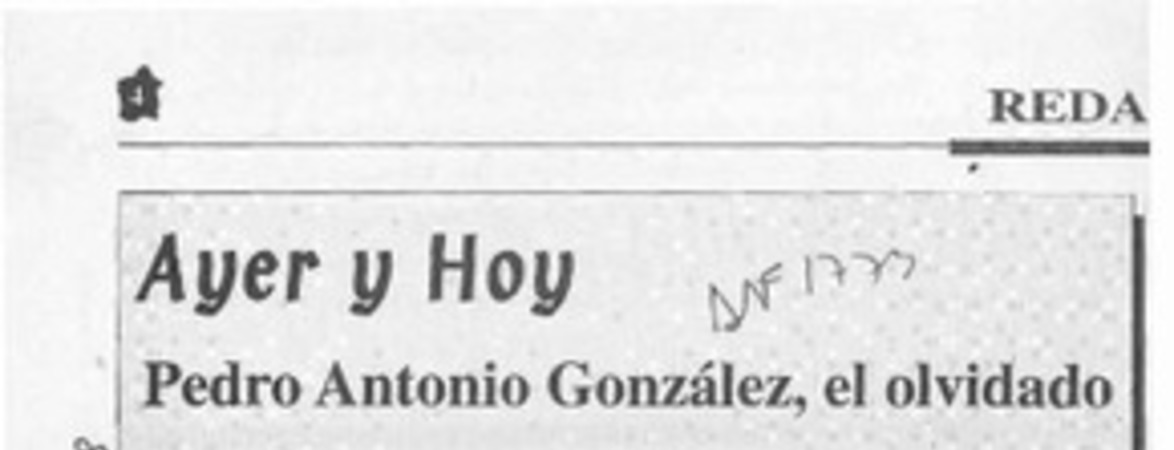 Pedro Antonio González, el olvidado  [artículo] Bernardo Camus Saldías.