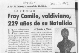 Fray Camilo Henríquez  [artículo] Digna Rodríguez L.