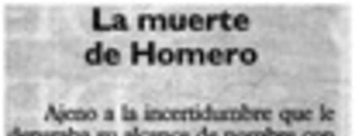 La muerte de Homero