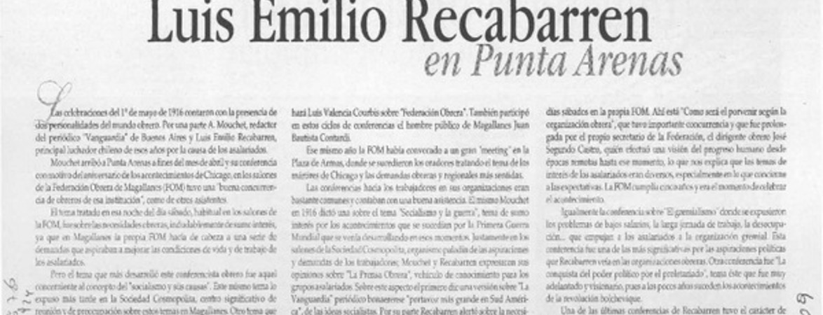 Luis Emilio Recabarren