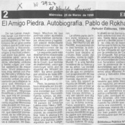 El Amigo piedra. Autobiografía  [artículo].