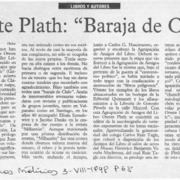 Oreste Plath, "Baraja de Chile"  [artículo] Filebo.