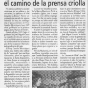 Hace 187 años un fraile marcó el camino de la prensa criolla  [artículo].
