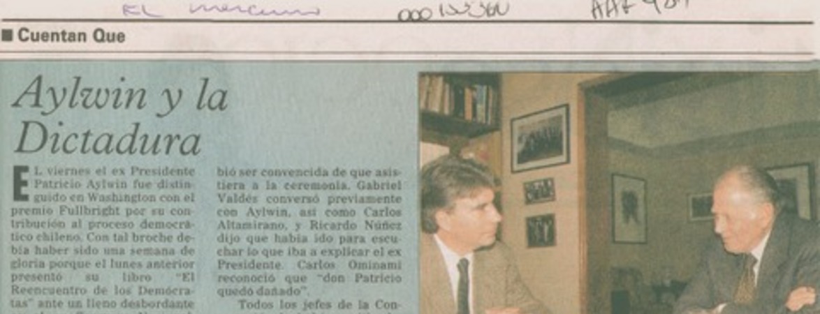 Aylwin y la dictadura