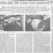 Generación del 38, una voz para el pueblo  [artículo].