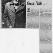 Nace la Corporación Nacional Folklórica Oreste Plath  [artículo] A. M.