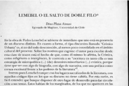 Lemebel o el salto de doble filo