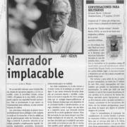 Narrador implacable  [artículo] Camilo Marks.