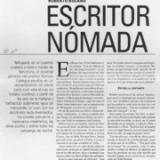 Roberto Bolaño escritor nómada  [artículo] Mili Rodriguez Villouta.