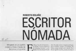 Roberto Bolaño escritor nómada  [artículo] Mili Rodriguez Villouta.