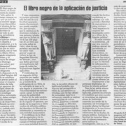El libro negro de la aplicación de justicia  [artículo] Jean Pierre Matus.