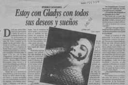 Estoy con Gladys con todos sus deseos y sueños  [artículo] Ana Muga.
