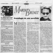 Marta Brunet cronología de una novelista