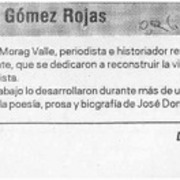 Presentan libro sobre José Domingo Gómez Rojas  [artículo].
