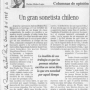Un gran sonetista chileno