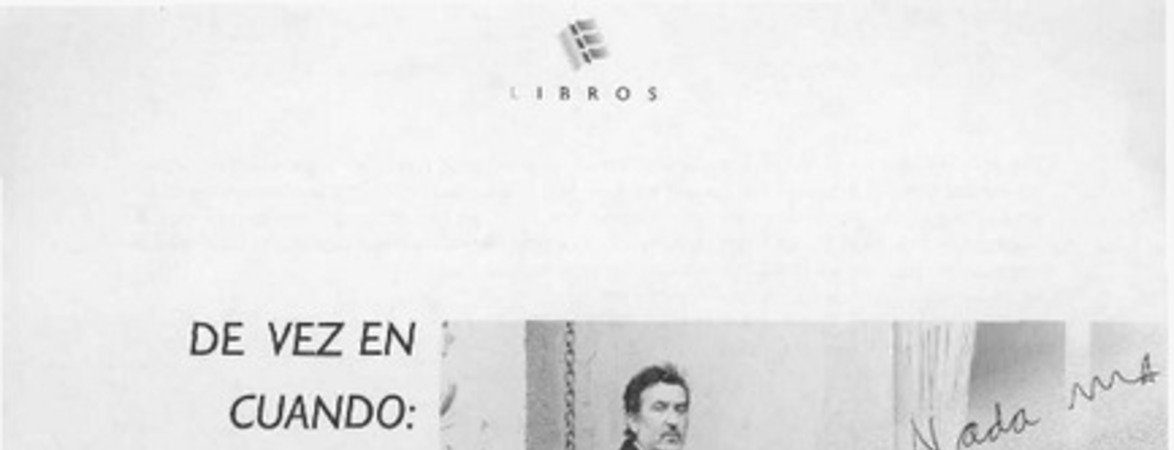 De vez en cuando  [artículo] Walter Hoefler.