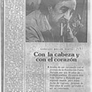 Con la cabeza y con el corazón  [artículo] Carolina Díaz.