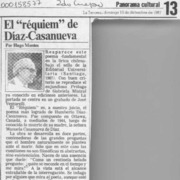 El "Réquiem" de Díaz-Casanueva