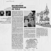 Balnearios tradicionales de Chile  [artículo] Cristián Boza.