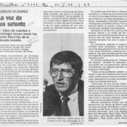 La voz de los setenta  [artículo] Darío Oses.