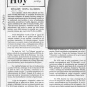 Benjamín Vicuña Mackenna  [artículo] Fap.