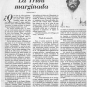 La tribu marginada  [artículo] Patricio Ríos S.