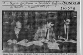 Oreste Plath donó valiosos libros al Iproch  [artículo].