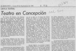 Teatro en Concepción