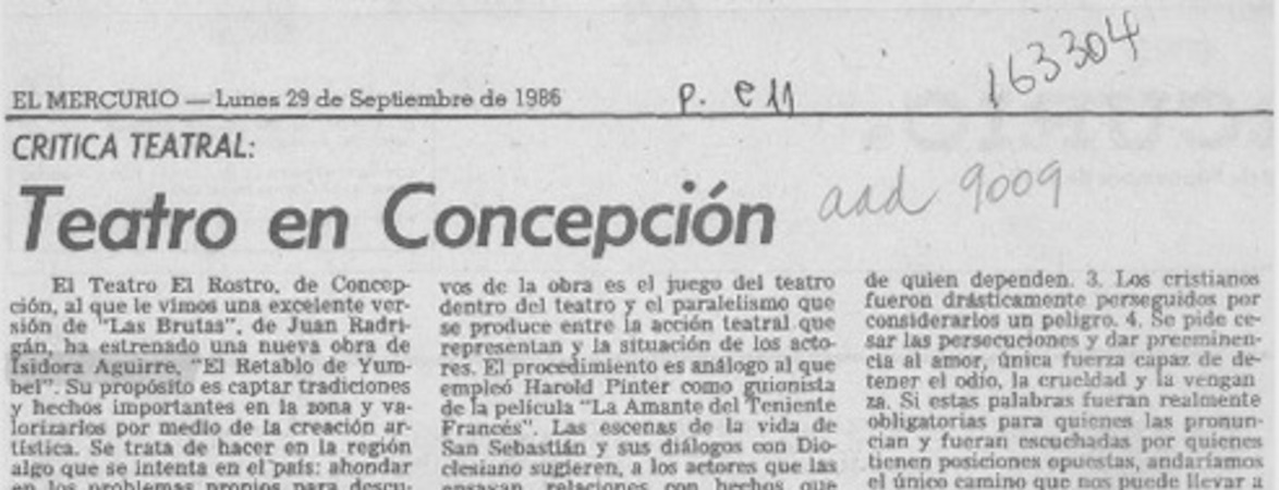 Teatro en Concepción