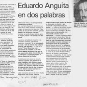 Eduardo Anguita en dos palabras