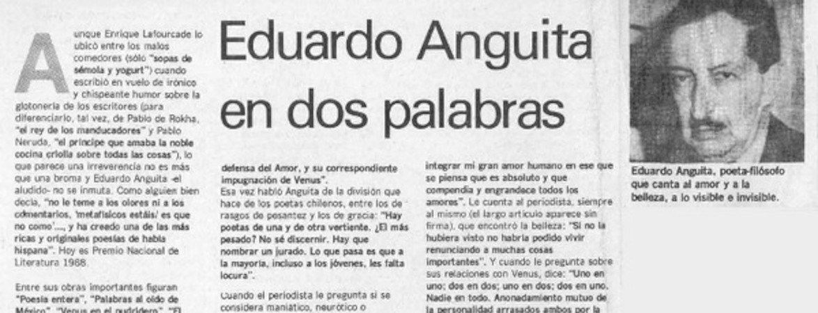 Eduardo Anguita en dos palabras