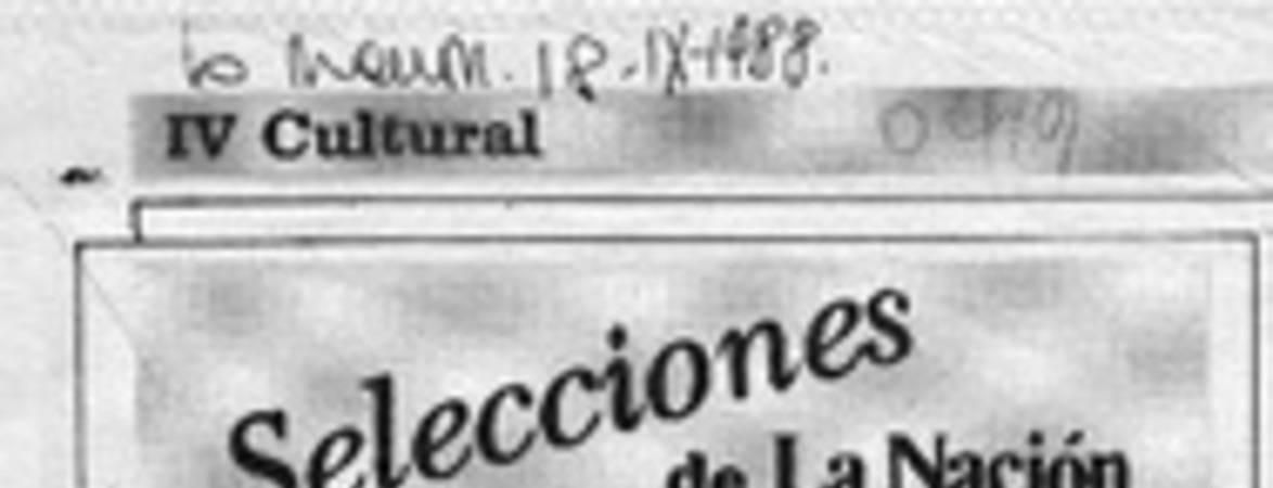 Selecciones de La Nación  [artículo] Alone.