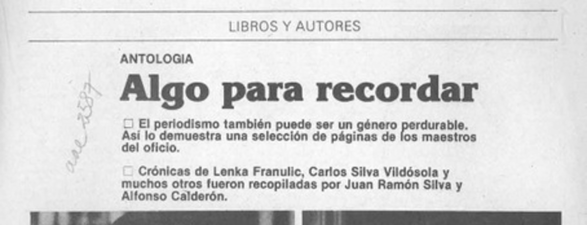 Algo para recordar