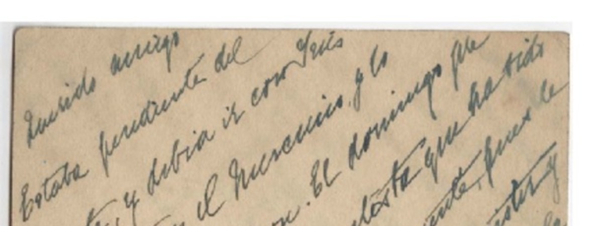 [Tarjeta] 1944 jun. 12, Santiago, Chile [a] Miguel Munizaga