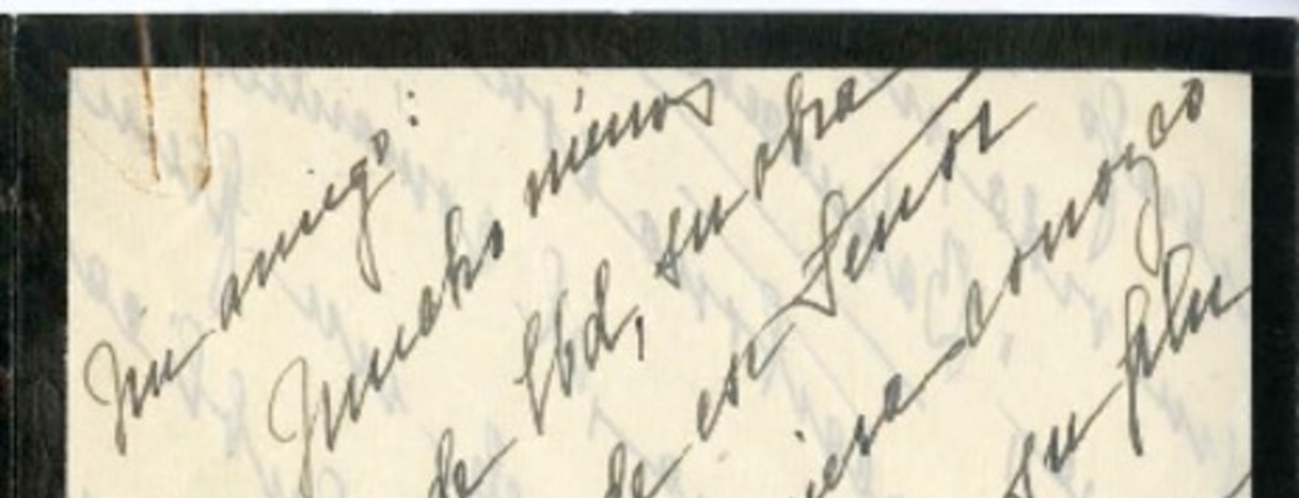 [Carta] [1925], Santiago, Chile [a un amigo]