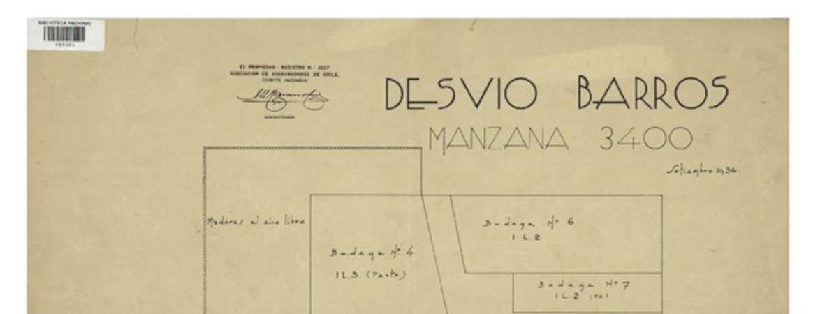 Desvío Barros manzana 3400 [mapa] : Asociación de Aseguradores de Chile, Comité Incendio.